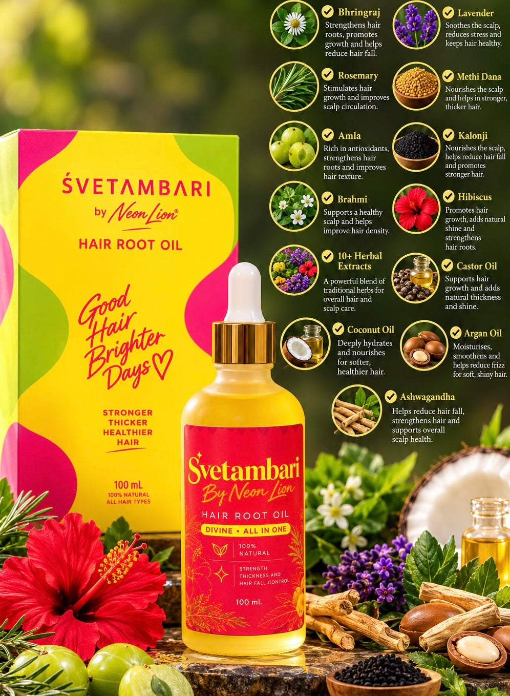 Hair Root Oil: Divine - All In One